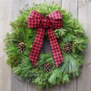 Buffalo Plaid Wreath
